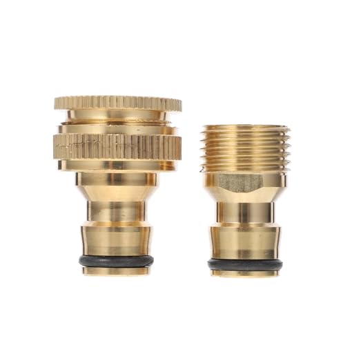 Toyvian 1 Satz Wasserhahn- Schlauchadapter Nozzle spritzdüse Verbindung verbinder Gartenschlauch zum Wasserhahnadapter tragbarer Geschirrspüler-Wasserhahn-Adapter Messing Yellow von Toyvian