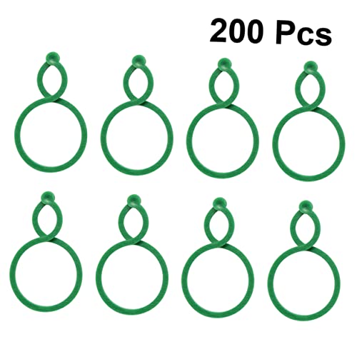 Toyvian 1 Satz Wiederverwendbare Gartenpflanzenbinder Form Gourd Praktische Befestigungsgurte Für Pflanzen Langlebige Und Strapazierfähige Clips Zur Unterstützung Von Bäumen Und 200 Stück von Toyvian