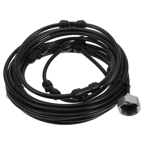 Toyvian 1 Satz Zerstäuber Für Terrassenventilatoren Nebelkühlsystem-kit Bausatz Verdunstung Fans, Herr Mit Wassernebel Outdoor-Fan Mister Außen Kühlung PVC Black von Toyvian
