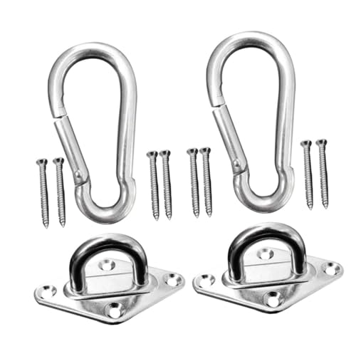 Toyvian 1 Satz Zubehör Für Hängesessel Hakenpad-augenplatte Yoga-hängematten-deckenhalterung Hochleistungshaken Diamantschnallen Hängend Für Hängematte Strapazierfähige Hängematte Silber von Toyvian