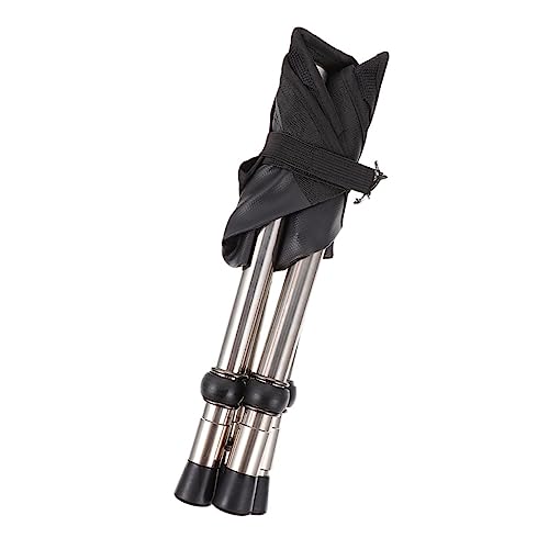 Toyvian 1 Satz teleskopischer zusammenklappbarer hocker Camping Stühle großer Lagerstuhl Falten Klappbarer Outdoor-Stuhl Kompakter Stuhl tragbarer Hocker Edelstahl Black von Toyvian