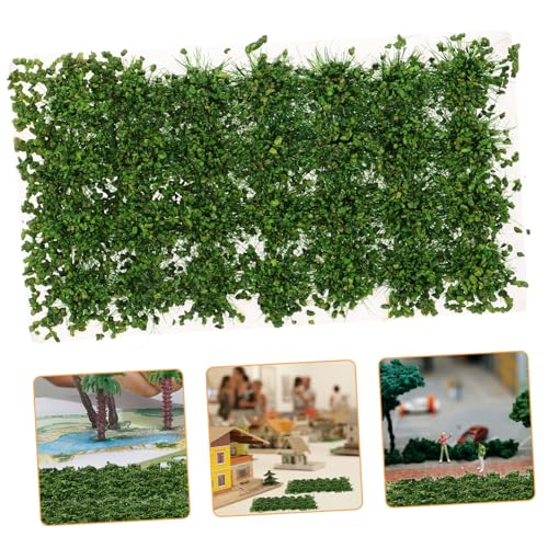 Toyvian 1 Schachtel Simulierte Strauchgrascluster Outdoor- künstlich Fälschung drinnen Sandkasten Fake-Gras-Cluster- Miniatur-Landschaftsdekor Nylon Green von Toyvian