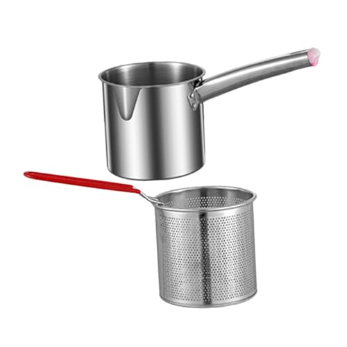 Toyvian 1 Set Metall Frittierkorb Bratpfanne Küchenfritteusenzubehör Großer Kleiner Frittierkorb Antihaftbeschichtete Kochfritteuse Mit Korb Pommesfritteuse Frittiertopf Silber Toyvian 1 Set Metall Frittierkorb Bratpfanne Küchenfritteusenzubehör Großer Kleiner Frittierkorb Antihaftbeschichtete Kochfritteuse Mit Korb Pommesfritteuse Frittiertopf Silber von Toyvian