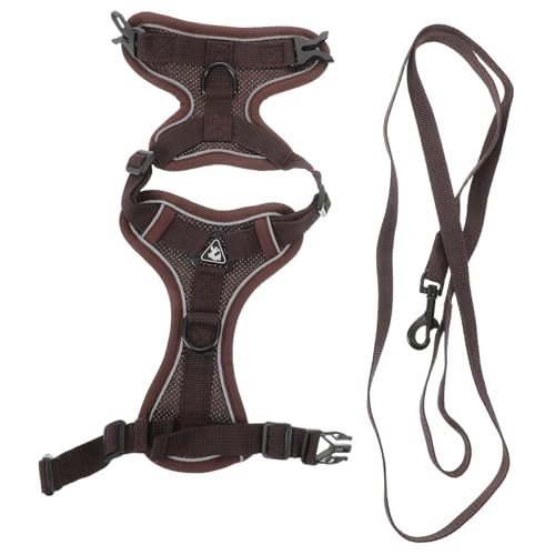 Toyvian 1 Set Reflektierendes Hundewesten Geschirr Und Leine Set Atmungsaktiv Verstellbar Für Katzen Kätzchen Welpen Hunde Wanderausrüstung von Toyvian