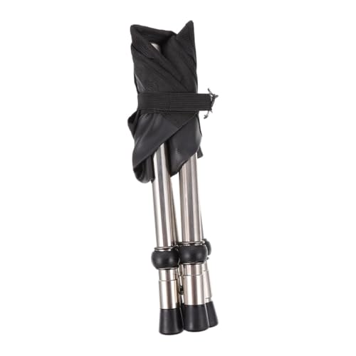 Toyvian 1 Set Teleskop Klapphocker Campinghocker Angeln Outdoor Leicht Hoher Campingstuhl Teleskophocker Faltbare Stühle Strand Klappstuhl Wasserdicht Edelstahl Schwarz von Toyvian