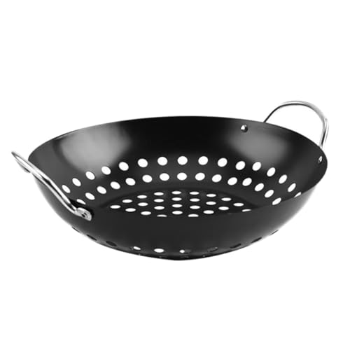 Toyvian 1 Stück Backformen mit Antihaftbeschichtung Grill Platte drinnen Pizza -Backregal Pfanne braten Schwarz von Toyvian