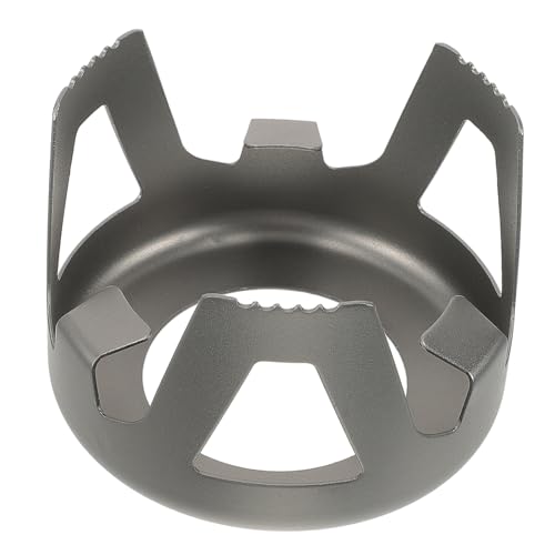 Toyvian 1 Stück Brennerstützständer Solider Camping Basishalter Outdoor Spirituskocher Rack Spirituskocher Unterstützung Spiritusbrenner Rack Spirituskocher Zubehör Aluminiumlegierung von Toyvian
