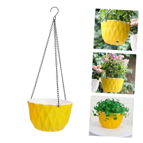 Toyvian 1 Stück Hängekorb Blumentopf Selbstbewässernde Töpfe Außenentwässerung Pflanzentöpfe Hängende Wand Blumentopf Hängekorb Für Pflanzen Hängetopf Garten Groß Kunststoff Rohmaterial von Toyvian