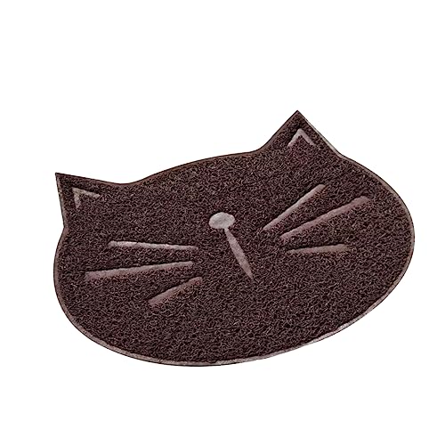 Toyvian 1 Stück Katzenstreu Matte mit Rutschfestem Design Haustierbedarf für Böden Effiziente Futter und Wasserspillage Kompakte Katzenkissen von Toyvian