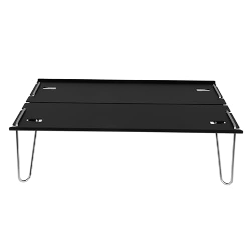 Toyvian 1 Stück Klappbarer Aluminium Gartentisch Leichter Outdoor Camping Abnehmbar für Picknick Strand und Reisen Transportieren von Toyvian