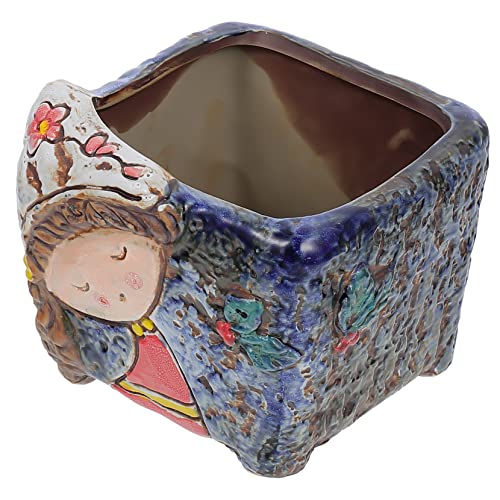 Toyvian 1 Stück Mini-Sukkulenten-Pflanzgefäß drinnen Kleine saftige Töpfe Sukkulenter Blumentopf Netter Blumentopf Heimatplaner einzigartige Blumentöpfe Keramik Blue Toyvian 1 Stück Mini-Sukkulenten-Pflanzgefäß drinnen Kleine saftige Töpfe Sukkulenter Blumentopf Netter Blumentopf Heimatplaner einzigartige Blumentöpfe Keramik Blue von Toyvian