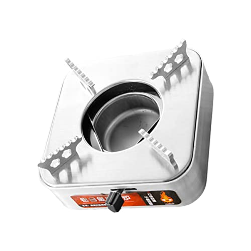Toyvian 1 Stück Praktischer Aluminiumlegierung Alkoholkocher Tragbarer Campingkocher für Outdoor Aktivitäten Multi Heizgerät für Optimale Kochresultate Silber von Toyvian