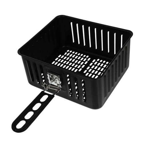 Toyvian 1 Stück Quadratischer Backkorb Fritteuse Sieb Werkzeug Korb Mit Frittierten Lebensmitteln Mehrzweck-aufbewahrungskorb Essen Frittierter Korb Black Kohlenstoffstahl von Toyvian