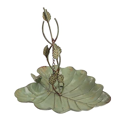 Toyvian 1 Stück Retro -vogelhäuschen Form Hängend Birdfeeder Vogelhäuschen Vogel Futterspender Einfach Im Freien Jay Werkzeug Vintage Style Vogelhäuschen Grün Schmiedeeisen von Toyvian