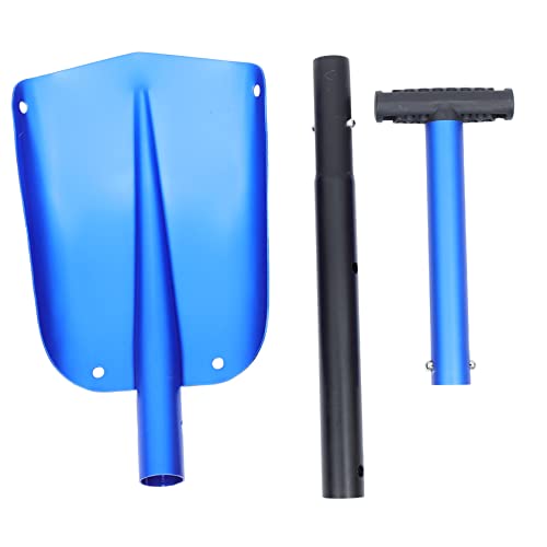 Toyvian 1 Stück Schneeschaufel Einziehbar Klein Falten Erweiterbar Schaber Scoop Clearing Kompakt Handhaben Aluminium Abnehmbare Schaufel Blue Teleskop-klappschaufel von Toyvian