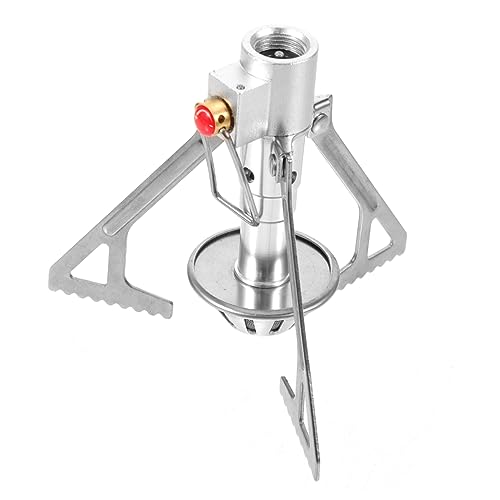 Toyvian 1 Stück Tragbarer Camping -gasherd Leicht Campingkocher Kochen Im Freien Mini Falten Kanister Tasche Camping-kochgeschirr Outdoor Herd Tragbarer Gasherd Picknickkocher Gaskocher von Toyvian