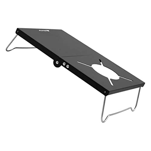 Toyvian 1 Stück Tragbarer Grilltisch Campingtisch klappbar Picknicktisch Tisch im Freien klapptisch Faltbare Tabelle Camping Faltbare Tisch Lagertisch Aluminiumlegierung Schwarz von Toyvian