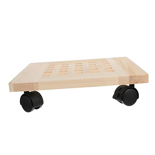 Toyvian 1 Stück Verdickte Massive Holzblumentopfbasis Pflanzentopfschale Bewegliches Blumentopftablett Bodenschale Für Blumentöpfe Aushöhlen Herausnehmbare Tabletts Hölzern von Toyvian