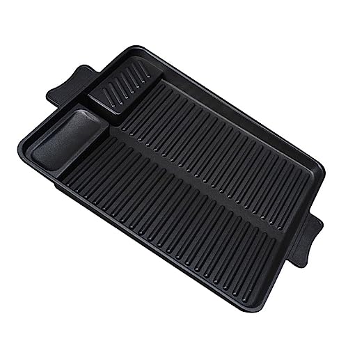Toyvian 1 Stück rechteckige Auflaufform Pizza Grillpfanne Wohnung Tablett im Freien Kochen Auflaufform aus Metall Grillplatte Grillgericht Bratschale Topf aus Aluminiumlegierung Schwarz Toyvian 1 Stück rechteckige Auflaufform Pizza Grillpfanne Wohnung Tablett im Freien Kochen Auflaufform aus Metall Grillplatte Grillgericht Bratschale Topf aus Aluminiumlegierung Schwarz von Toyvian