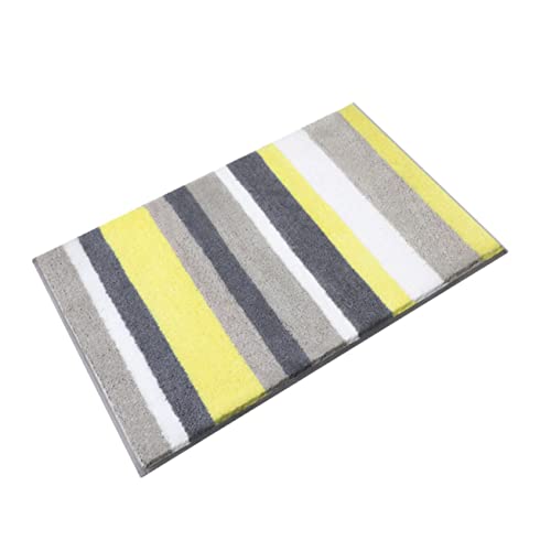 Toyvian 1 Stück rutschfeste Bodenmatte Waschbare Toilettenteppiche U Förmiger Toilettenvorleger Dunkle wasserdichte Bodenmatte Schlafzimmer Haus Moderner Eingang Saugfähig von Toyvian