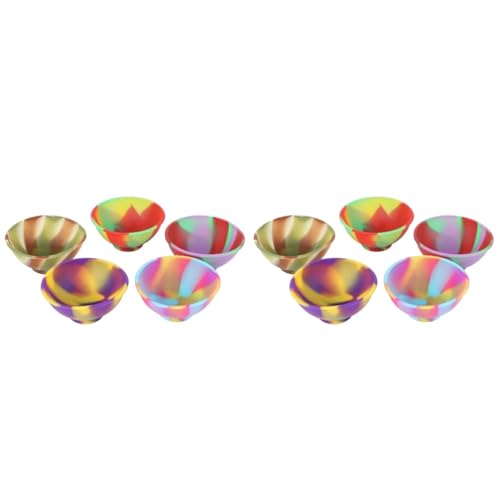 Toyvian 10 Stk Silikonschale Sushi-reis-schüssel Wiederverwendbare Zubereitungsschalen Mini-soßenbehälter Prise Schalen Gurken Dip-sauce-becher Maskenschale Kind Lebensmittel von Toyvian
