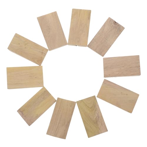 Toyvian 10 Stück Axtstielkeile Möbelkeile Axtstielkeile Axtkeile Spaltkeile Axtstiele Ersatz Hammerstielkeile Holz Beige von Toyvian