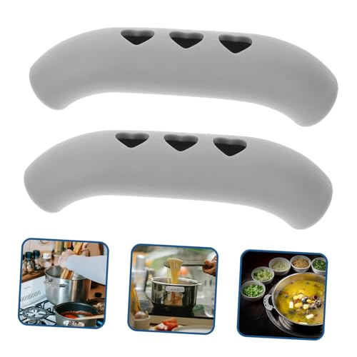 Toyvian 10 Stück Hitzebeständige Topfgriffschutzhüllen aus Kunststoff rutschfeste Küchengriffe für Pfannen Woks und Kochtöpfe Verschleißfeste Anti scalding Griffschoner für Sicheren Halt von Toyvian