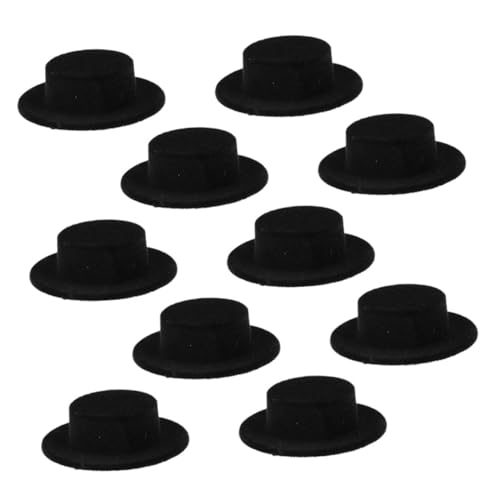 Toyvian 10 Stück Miniatur Puppenhüte Schwarze Filz Hüte für Bastelprojekte Dekoration für Schneemänner und Fotorequisiten Sicher und Langlebig für Kreative DIY Ideen Toyvian 10 Stück Miniatur Puppenhüte Schwarze Filz Hüte für Bastelprojekte Dekoration für Schneemänner und Fotorequisiten Sicher und Langlebig für Kreative DIY Ideen von Toyvian