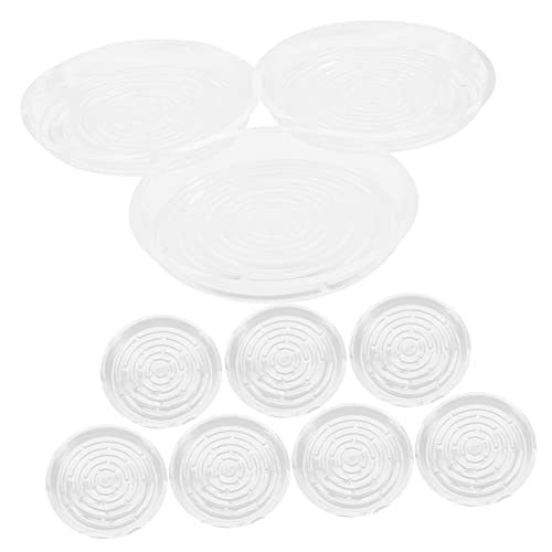 Toyvian 10 Stück Pflanzentablett Tabletts im Freien Pflanzenplatten Töpfe für Pflanzen Anlage drinnen kleines Blumentablett Tropfschalen für Blumentöpfe Blumenkugelbodenschale das Haustier von Toyvian