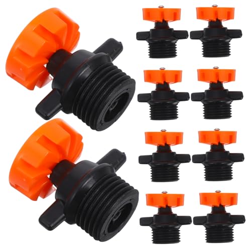 Toyvian 10 Stück Rotationssprinkler Rotierende Düsen Automatische Rasenbewässerungsgeräte Rotierende Mini Sprinklerköpfe Bewässerungssprinklerköpfe Rotator Sprinkler Orange Pp von Toyvian