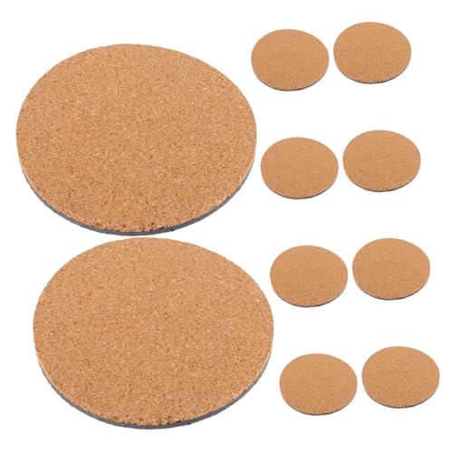 Toyvian 10 Stück Runde Kork Untersetzer mit Rutschfester Pp-Basis Hitzebeständig Pflanzenschutz für Töpfe Blumentöpfe Tisch und Boden Toyvian 10 Stück Runde Kork Untersetzer mit Rutschfester Pp-Basis Hitzebeständig Pflanzenschutz für Töpfe Blumentöpfe Tisch und Boden von Toyvian