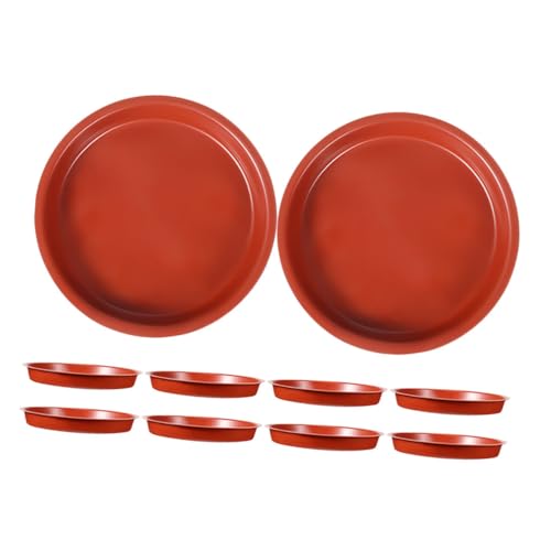 Toyvian 10 Stück Runde Pflanztopf Untersetzer Langlebigem Material für Bonsai und Zimmerpflanzen Wasserfest und Schützend für Böden und Oberflächen von Toyvian