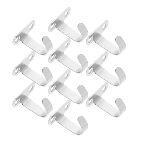 Toyvian 10 Stück Teiliges Edelstahl wandhaken Rostfrei Vielseitig Einsetzbar für Garderobe Küche Balkon Robust Einfach zu Montieren zum Aufhängen von Blumentöpfen Handtüchern Hüten und von Toyvian