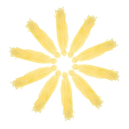 Toyvian 10 Stück Teiliges Fischlaich-mop aus Wollgarn für Aquarium Schwimmender Zuchtmopp mit Glatter Oberfläche zur Eiablage Geeignet für Skalare Garnelen und Kleine Fische Natürliche von Toyvian