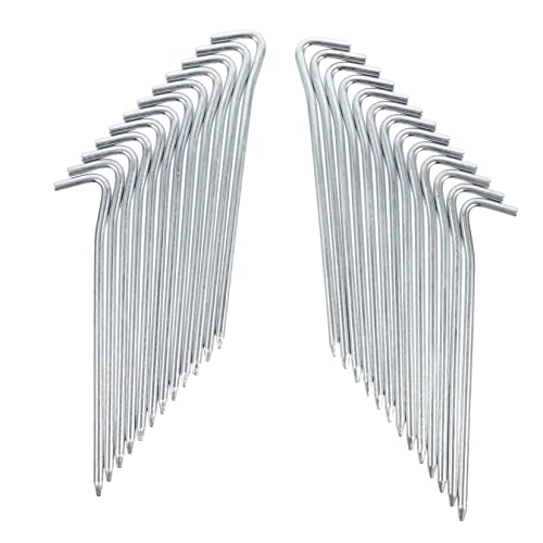 Toyvian 10 Stück Teiliges Verzinkte Metall Zeltheringe für Camping Robuste Bodenanker mit Glattem Handschonendem Spitzen Design für Zelte Planen Markisen und Gartenbefestigung von Toyvian