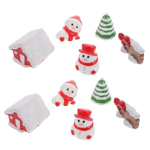 Toyvian 10 Stück Teiliges Weihnachts Deko Miniatur Resin Ornamente mit Schneemann Santa Baum Detailreiche Niedliche Landschaft für Tisch Regal Büro Wohnzimmer Festliche Atmosphäre Toyvian 10 Stück Teiliges Weihnachts Deko Miniatur Resin Ornamente mit Schneemann Santa Baum Detailreiche Niedliche Landschaft für Tisch Regal Büro Wohnzimmer Festliche Atmosphäre von Toyvian