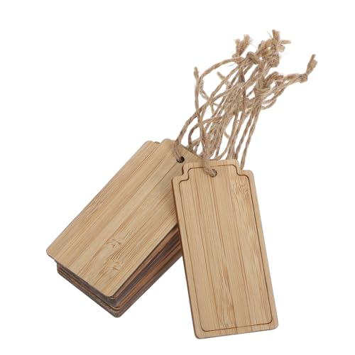 Toyvian 10 Stück Teiliges Wetterfeste Pflanzenschilder mit String Wiederverwendbare Gartenetiketten Robuste Hölzerne Pflanzenstecker für Topfpflanzen Gemüse und Kräuter Vielseitig von Toyvian