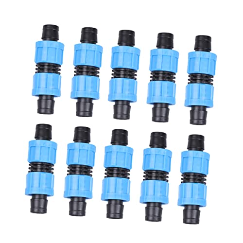 Toyvian 10 Stück Tropfbewässerung Mit Schließschnalle Tropfleitungsanschlüsse Tropfbewässerungskupplungen Bewässerungssystem Garten Armaturen Schlauchgarten Tropfschlauch Tropfen Blue von Toyvian
