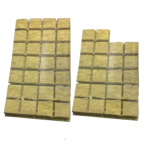 Toyvian 100 Stück Hydroponik Anzuchtwürfel Soilless Grow Plugs mit Hoher Wasserspeicherung und Luftdurchlässigkeit für Zimmerpflanzen Stecklinge und Gemüseanzucht von Toyvian