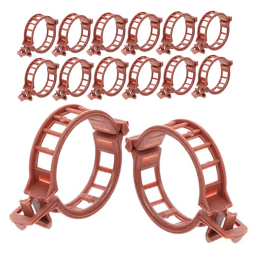 Toyvian 100stücke Pflanzenstützclips Für Garten Braune Tomatenfixier-Clips Langlebige Materialien Für Obst Und Wiederverwendbare Pflanzenhalterungen von Toyvian
