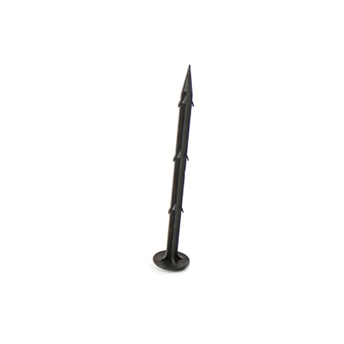 Toyvian 100Stücke Zeltpfähle Heavy Duty Robuste Kunststoffpflöcke für Camping Gartenarbeit und Baldachin Stabilisierung Rostfrei für Pflanzenfixierung von Toyvian