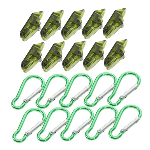 Toyvian 10sätze Zeltplanenclips Und Planenklammer-Sets Grüne Kunststoff-zeltklammern Mit Robuster Verriegelung Für Segeltuch Planenösenverschlüsse Und Baldachinklammern Geeignet Für von Toyvian