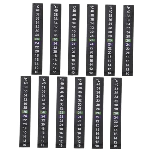 Toyvian 12 Stück Aquarium Thermometer Aufkleber Temperaturstreifen für Fischbecken Selbstklebend Präzise Temperaturmessung für Aquarien Toyvian 12 Stück Aquarium Thermometer Aufkleber Temperaturstreifen für Fischbecken Selbstklebend Präzise Temperaturmessung für Aquarien von Toyvian