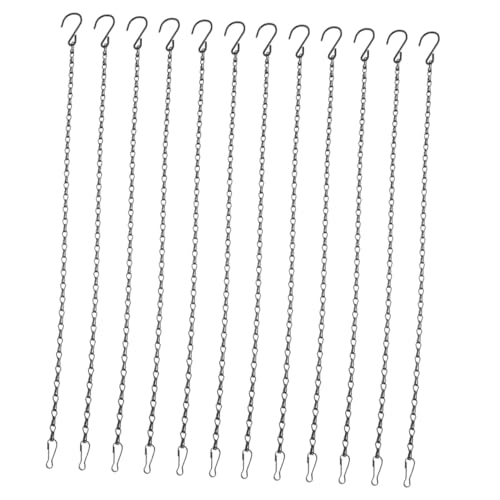 Toyvian 12 Stück Teiliges Schwarze Hängende Metallketten mit Haken Vielseitige Blumenampel und Pflanzhalter für Blumentöpfe Vogelhäuser Laternen Windspiele und Dekorative Elemente Toyvian 12 Stück Teiliges Schwarze Hängende Metallketten mit Haken Vielseitige Blumenampel und Pflanzhalter für Blumentöpfe Vogelhäuser Laternen Windspiele und Dekorative Elemente von Toyvian