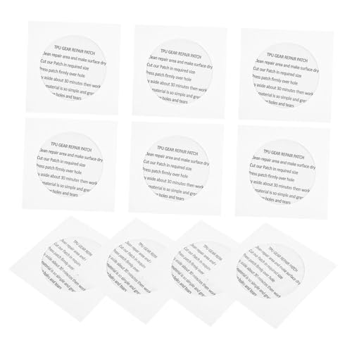 Toyvian 12 Stück Teiliges Selbstklebender TPU Reparatur Patches Transparent für Zelte Schwimmringe Luftmatratzen Langlebig und Anzuwenden für Outdoor Reparaturen von Toyvian