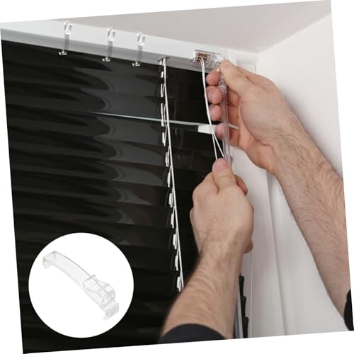 Toyvian 12 Stück Teiliges Transparente Vertikal jalousien Valance Clips aus Robustem Unsichtbare Befestigungsklammern für Gardinen Einfach zu Montieren Langlebig und Platzsparend von Toyvian