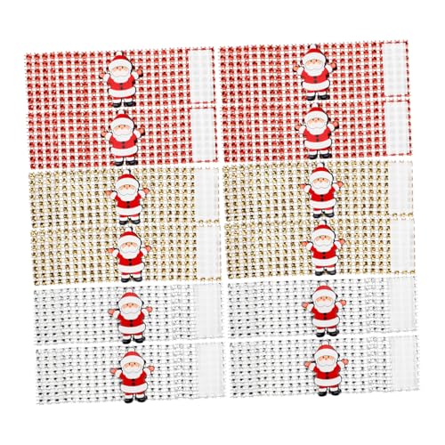 Toyvian 12 Stücke Weihnachtsmann Serviettenringe Metall Serviettenhalter für Weihnachten Party Tischdeko Weihnachtsdeko Weihnachtsschmuck (Silber Golden Rot) von Toyvian