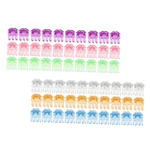 Toyvian 120 Stück Orchideen Pflanzenclips Kunststoff Blumenförmige Klammern Stabile Pflanzenhalter für Rankpflanzen und Gemüse Unterstützt Orchideen und Kletterpflanzen im Garten Bunte von Toyvian