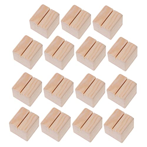 Toyvian 15 Stück Holz-bildsockel Displayständer Für Büro-namenskarten Holz-desktop- von Toyvian