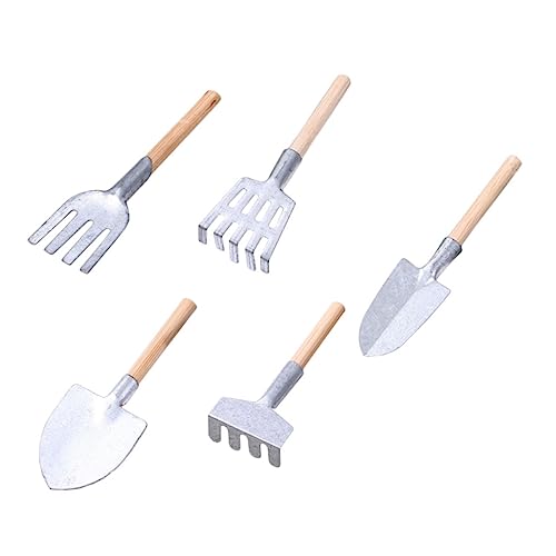 Toyvian 15 Stück Teiliges Mini Gartenschaufel Robustem Eisen mit Holzgriff Vielseitig Einsetzbar für Pflanzenpflege Bonsai DIY Gartenarbeit Dekoratives Foto Requisit von Toyvian